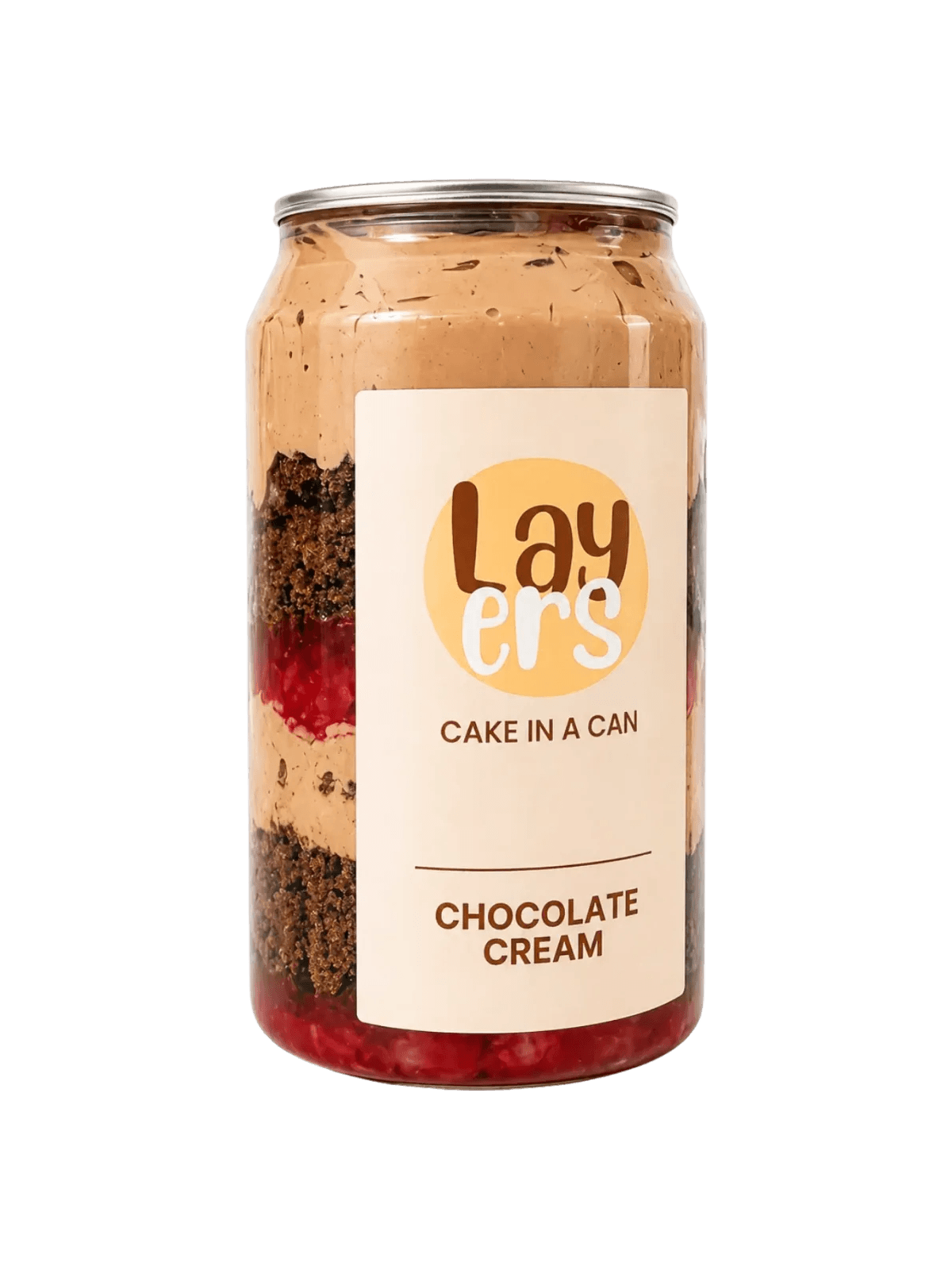 Chocolate Cream cake in a can